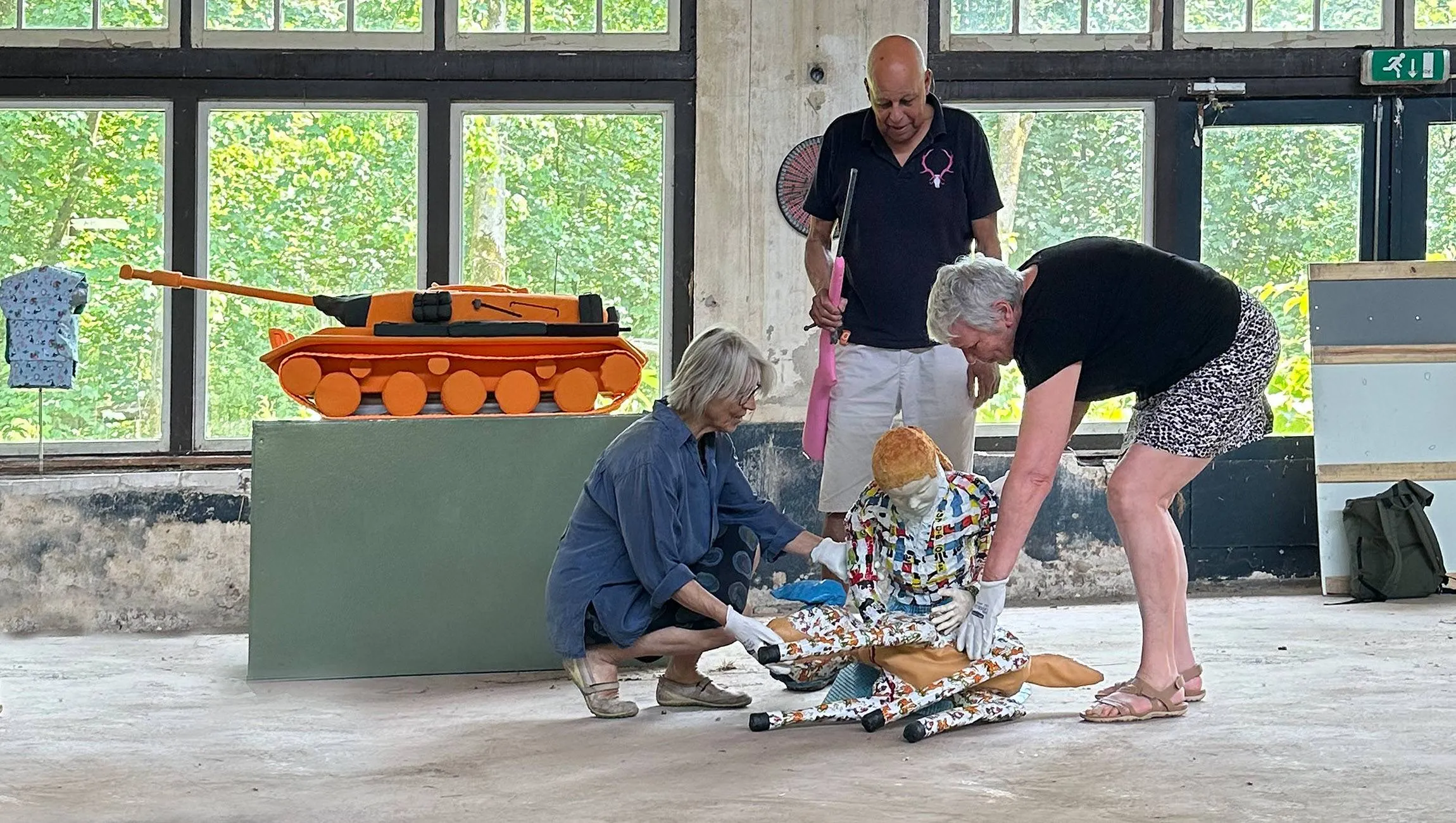 inrichting turnhal nieuwe ruimte