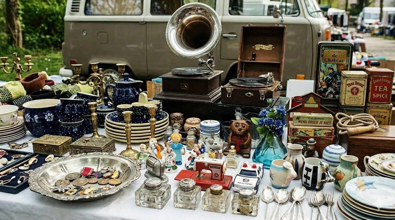 Rommelmarktspullen AI foto