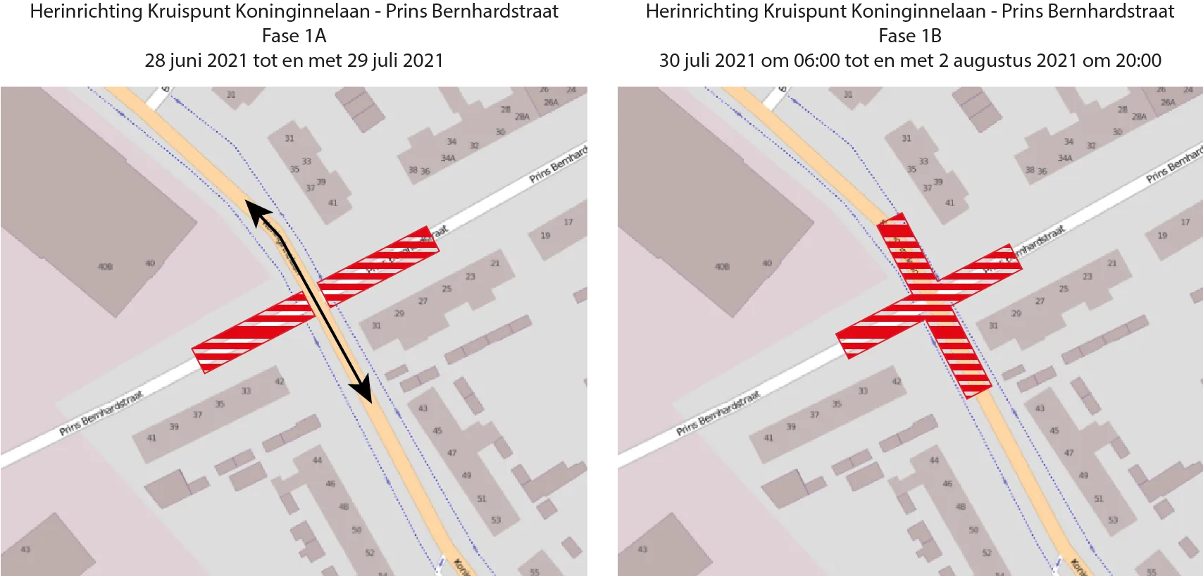 afsluiting kruispunt 1