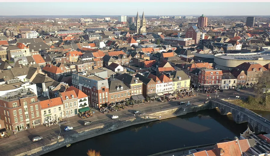 drone foto binnenstad