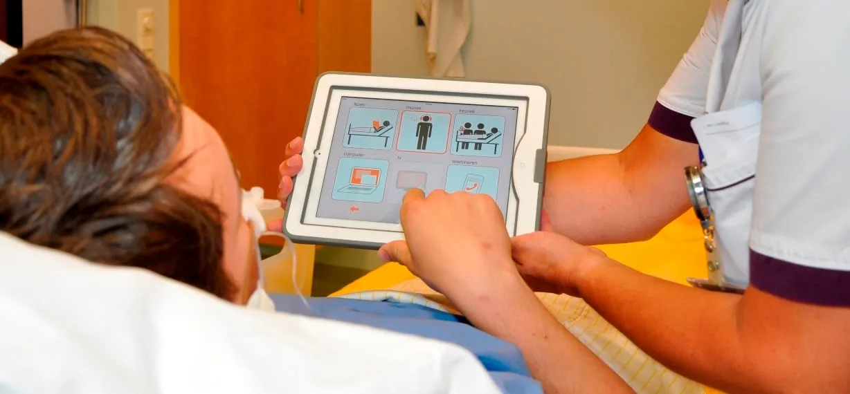 ipad met communicator lr