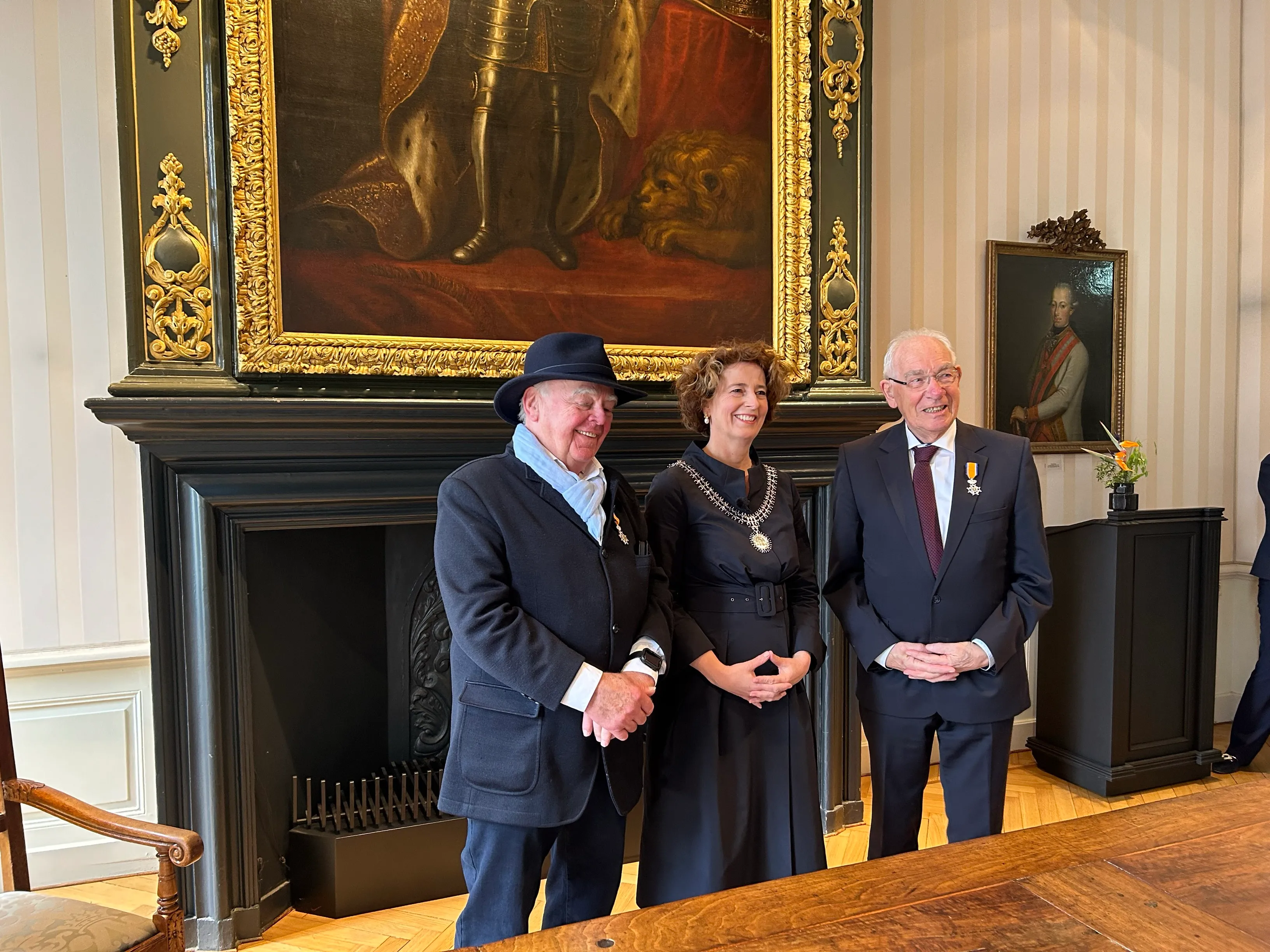 vlnr frans jansen burgemeester roermond yolanda hoogtanders hub brouns