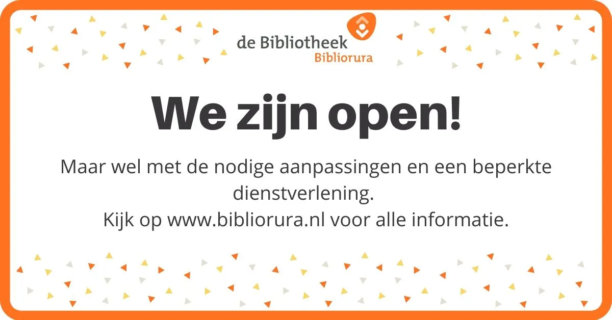 we zijn open