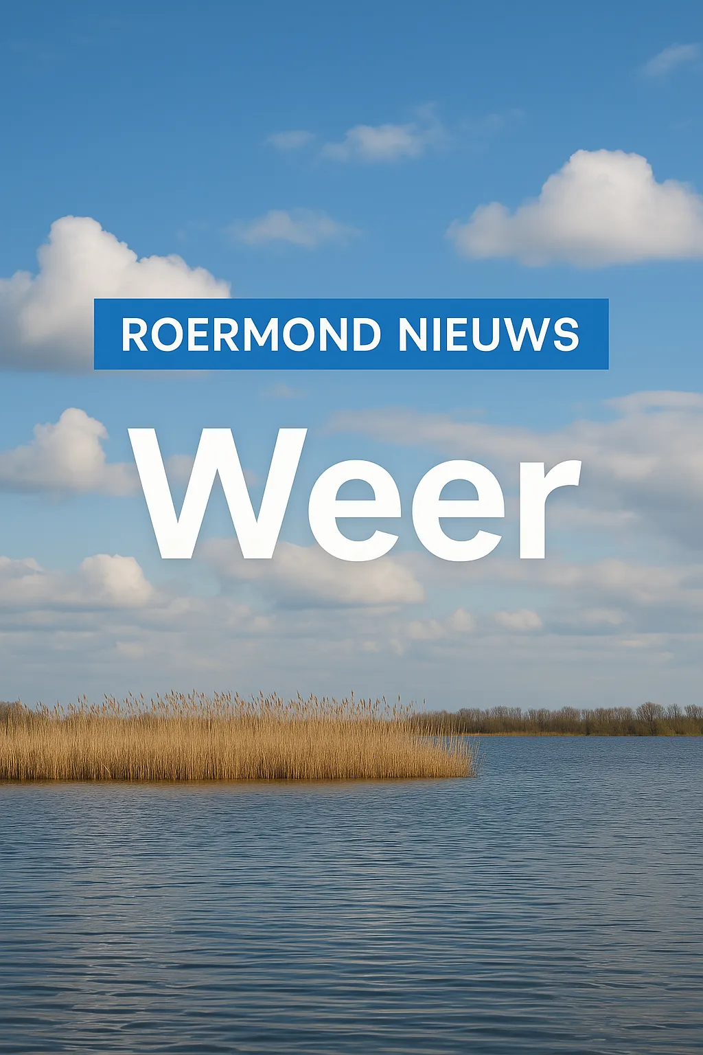 Weerbericht boven rustig water