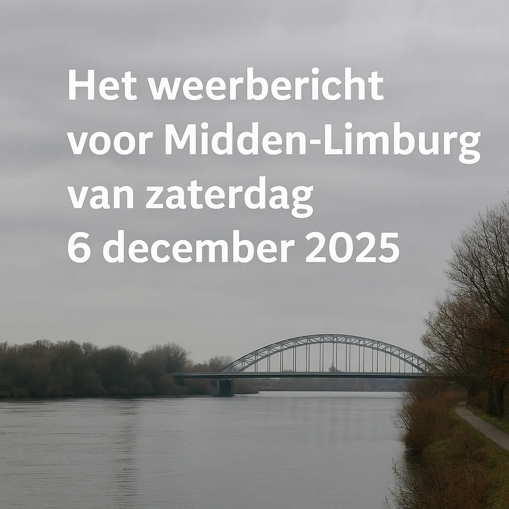 Rivierenlandschap bij Midden-Limburg in december