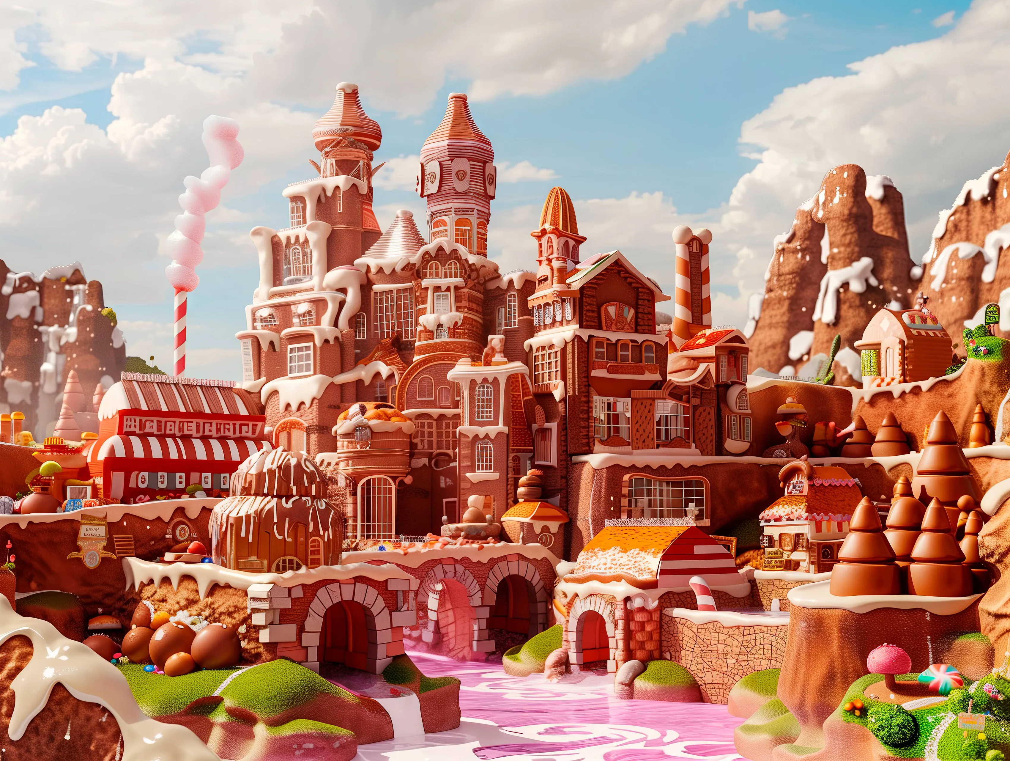 3d-rendering-chocolate-factory
