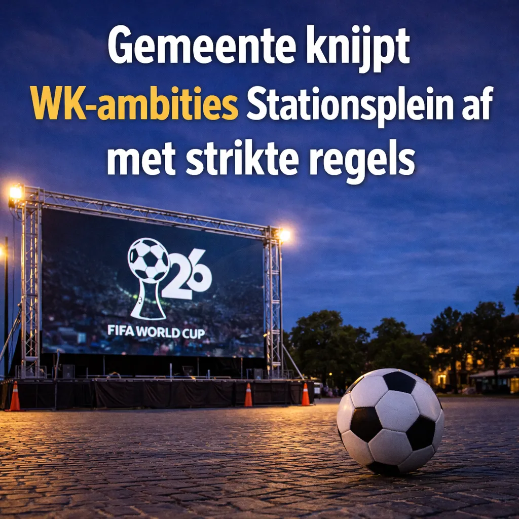 WK 2026 op Stationsplein Roermond