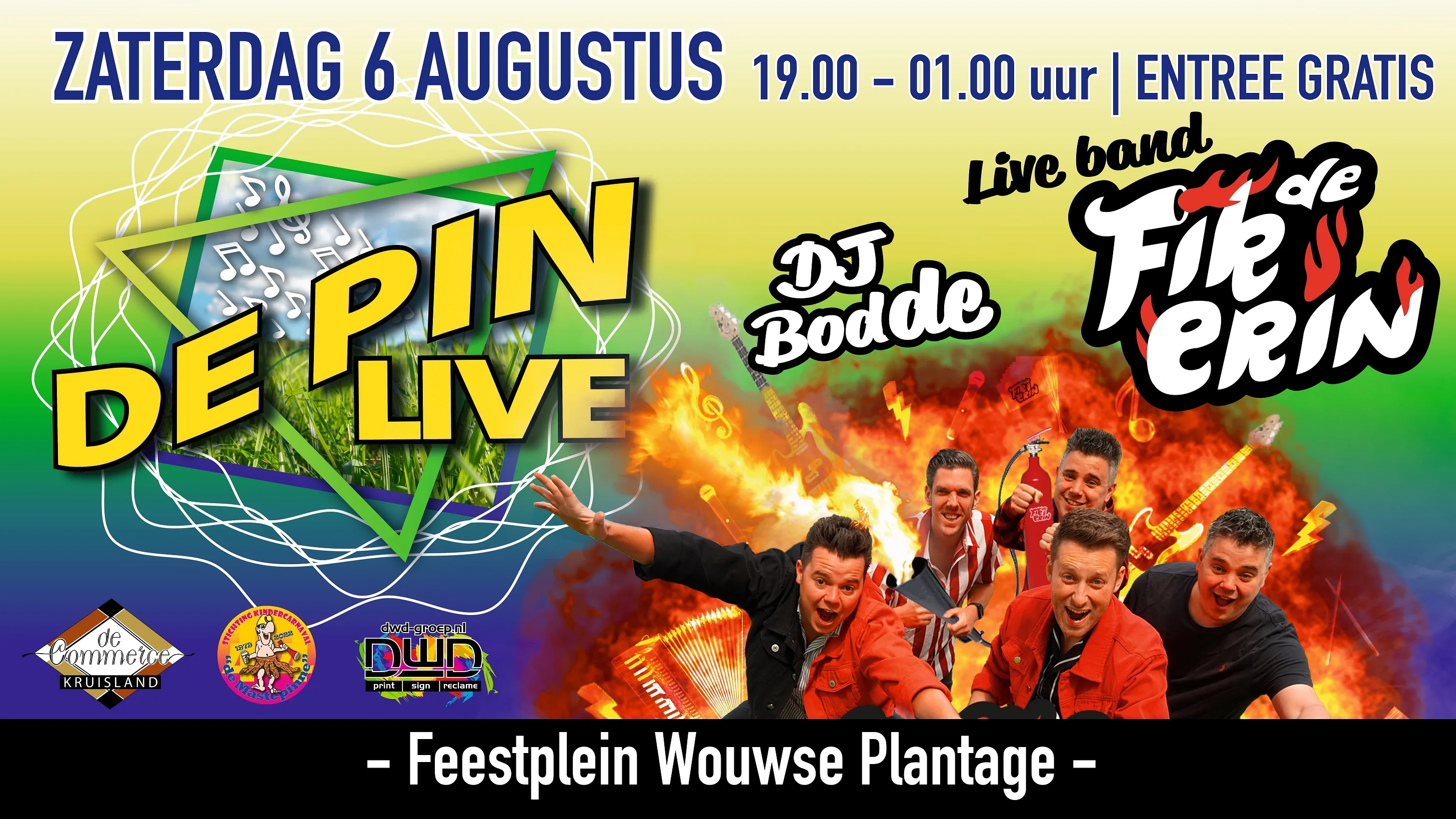 de pin live horizontaal