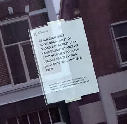 foto sluiting pand molenstraat