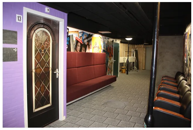 kleedkamers in de kring