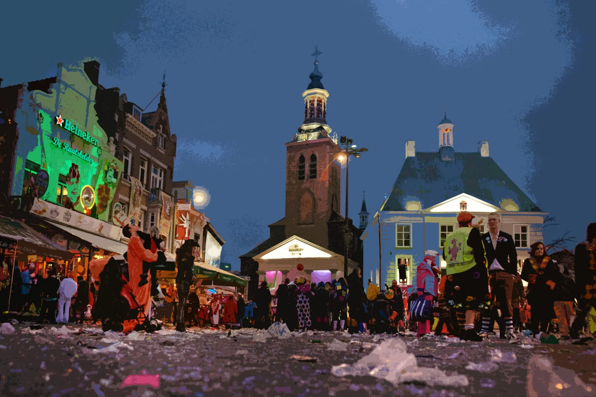 markt voor herbruikbare cups foto aad meijer