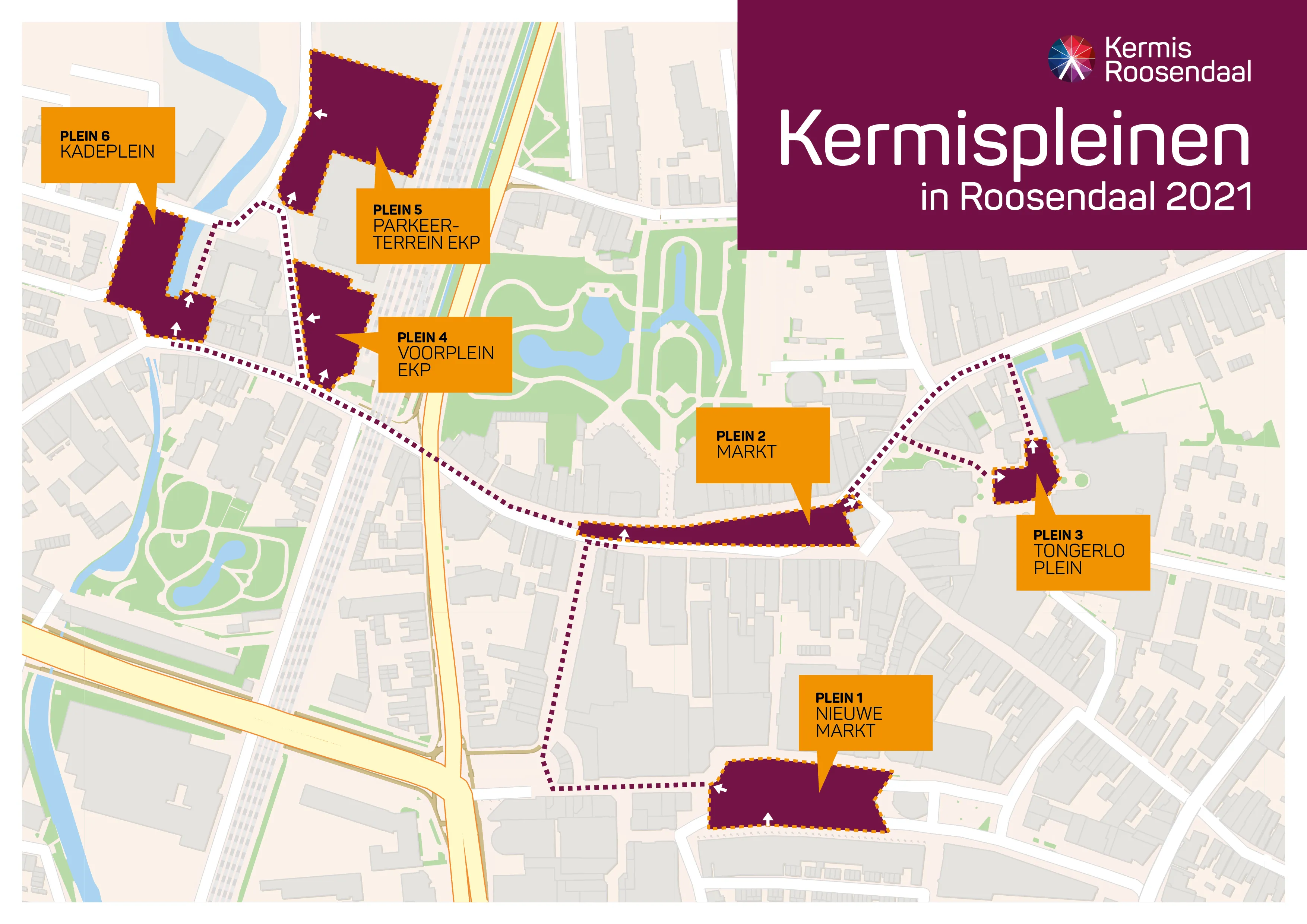 plattegrond kermispleinen 2021