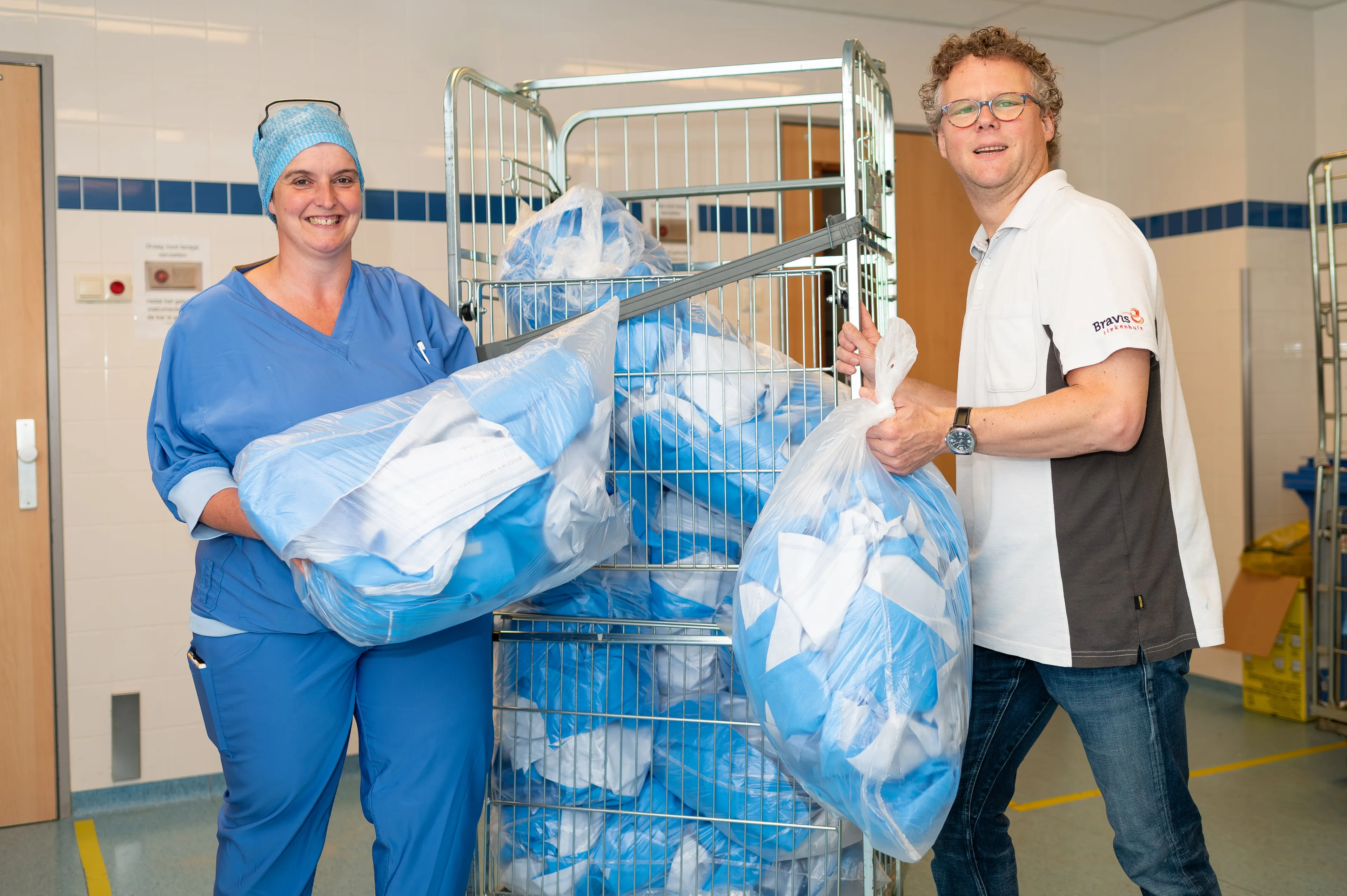 recyclen blue wrap bravis ziekenhuis min