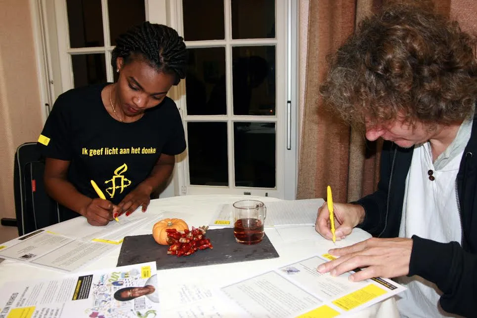 schrijven voor amnesty