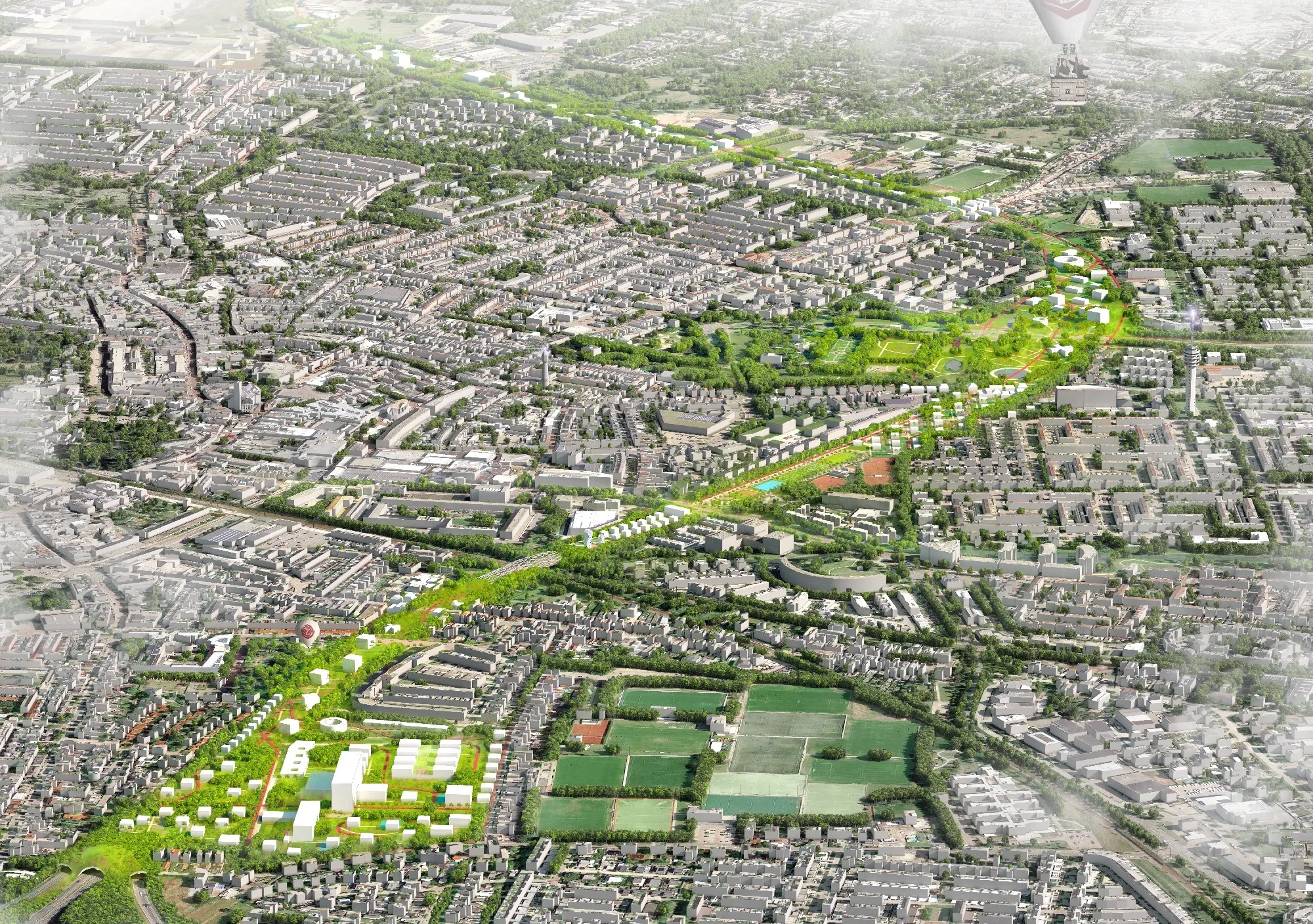 studioraam a58 roosendaal vogelvlucht vergroend