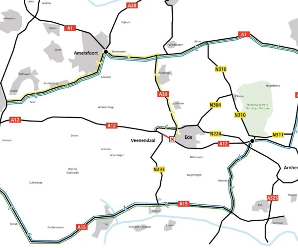 omleidingsroutes a12 maanderbroek veendendaal 600x500 1