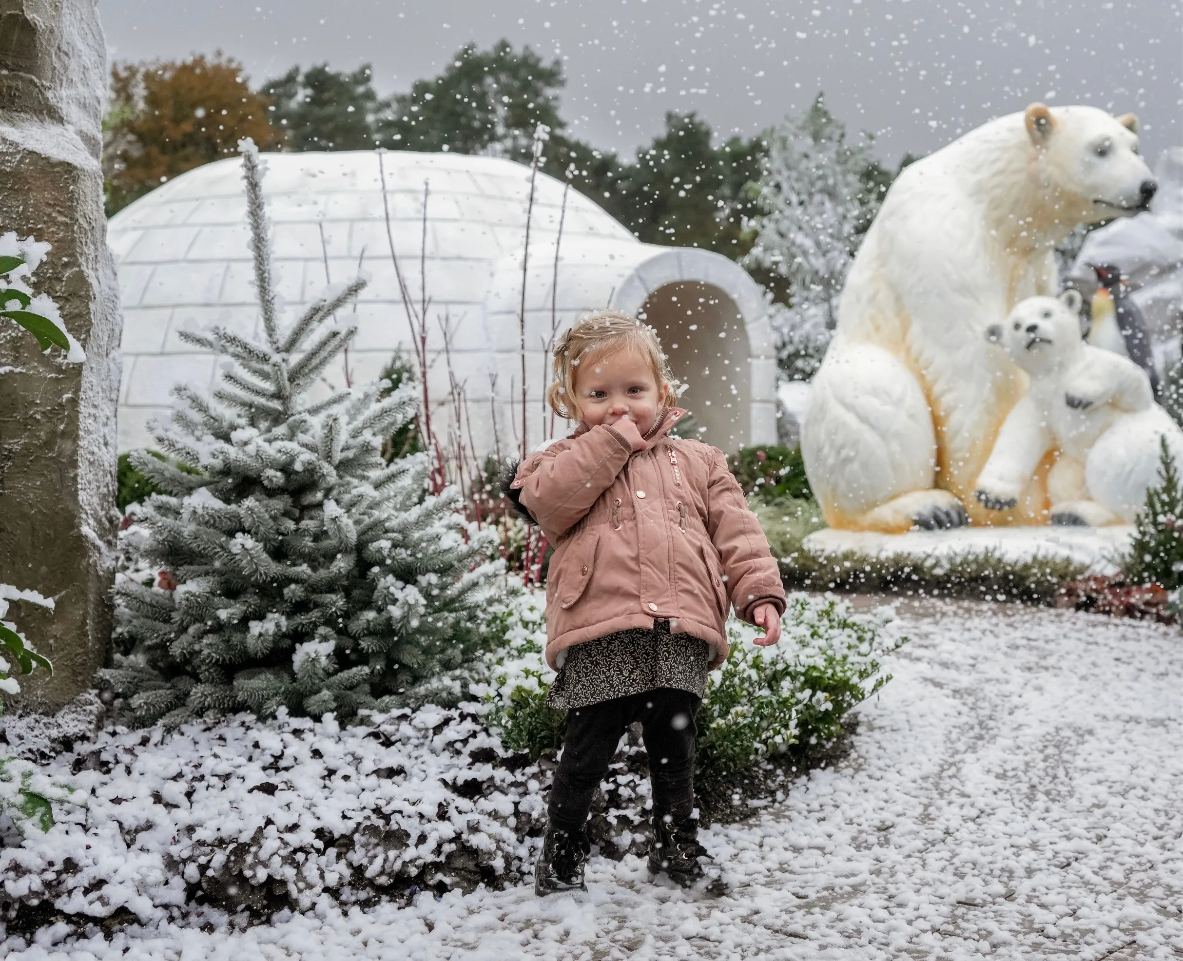 sfeerfoto wintertuin zandsculpturen