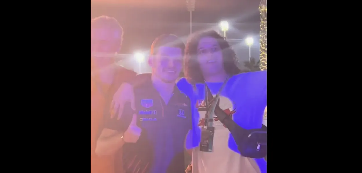 Ali B met Max Verstappen