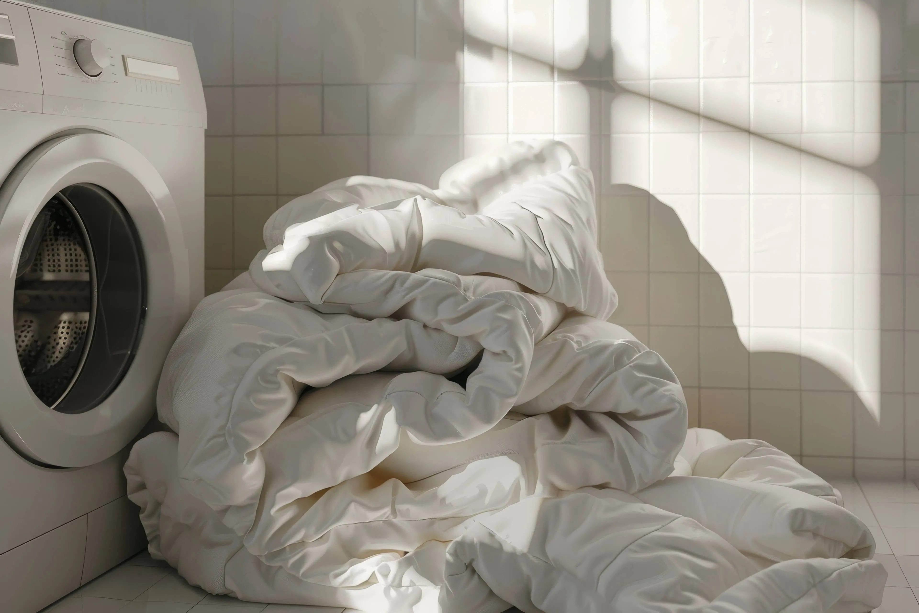 cozy-sunlit-laundry-room-with-freshly-washed-white-bedding-piled-washing-machine-bathed-warm-morning-light