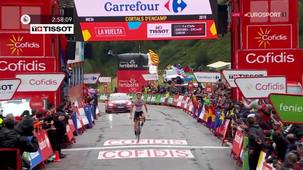 08 tadej pogacar wint etappe 8 vuelta 2019