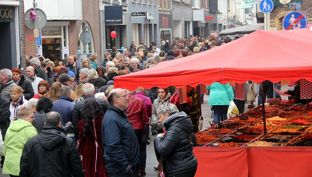 aanloop 2016 drukte in de binnenstad