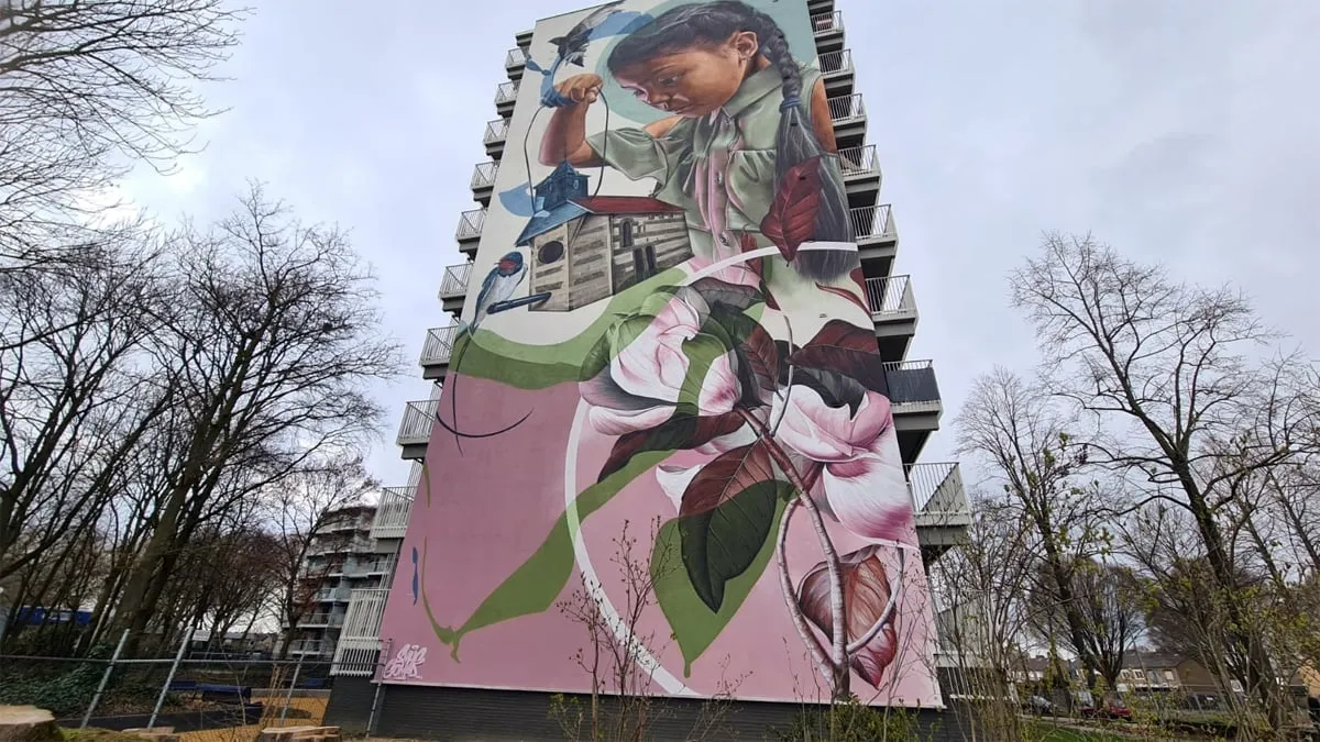 abseilen vanafde van goyenflat in geleen