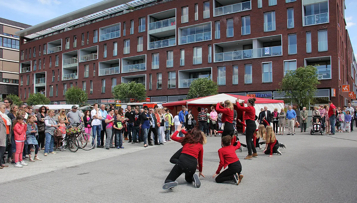 activiteit op de markt in geleen