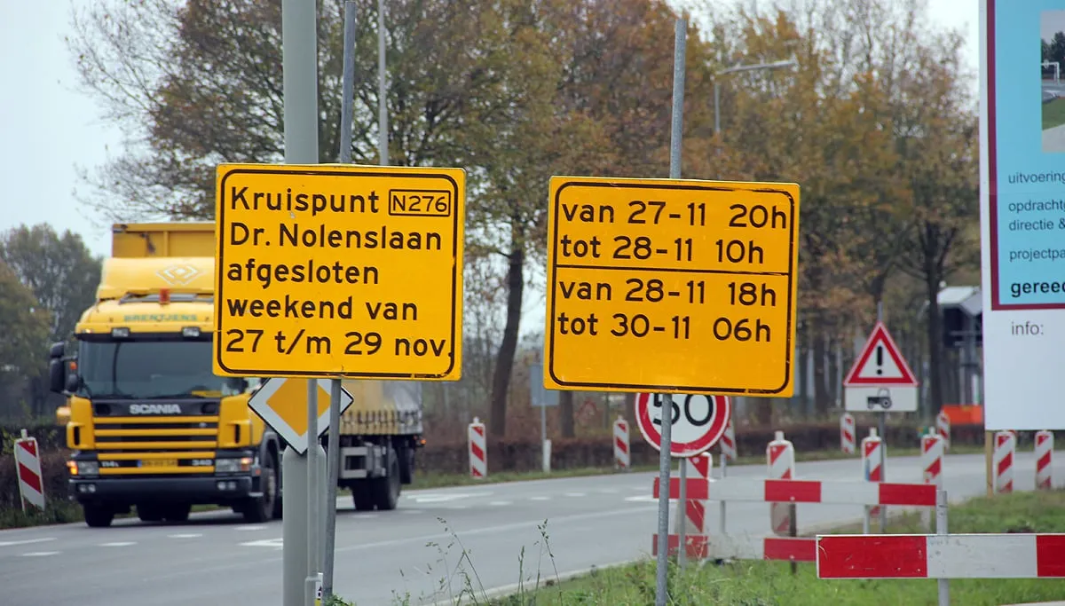 afsluiting kruispunt