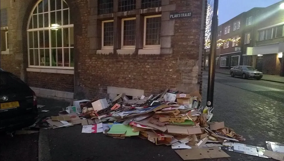 afval zaterdagmarkt plakstraat