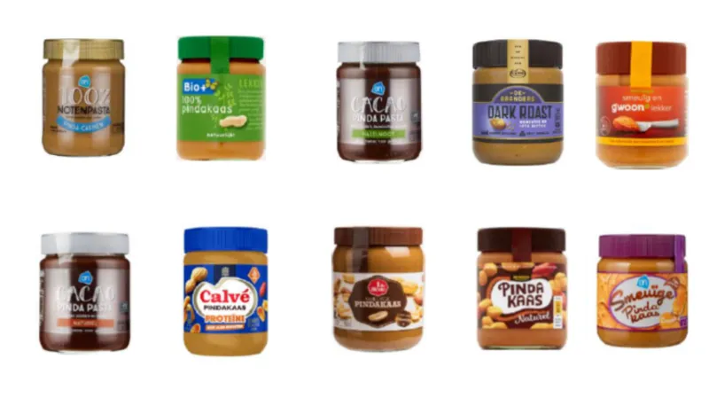 allergenenwaarschuwing pindakaas en pindakaasproducten