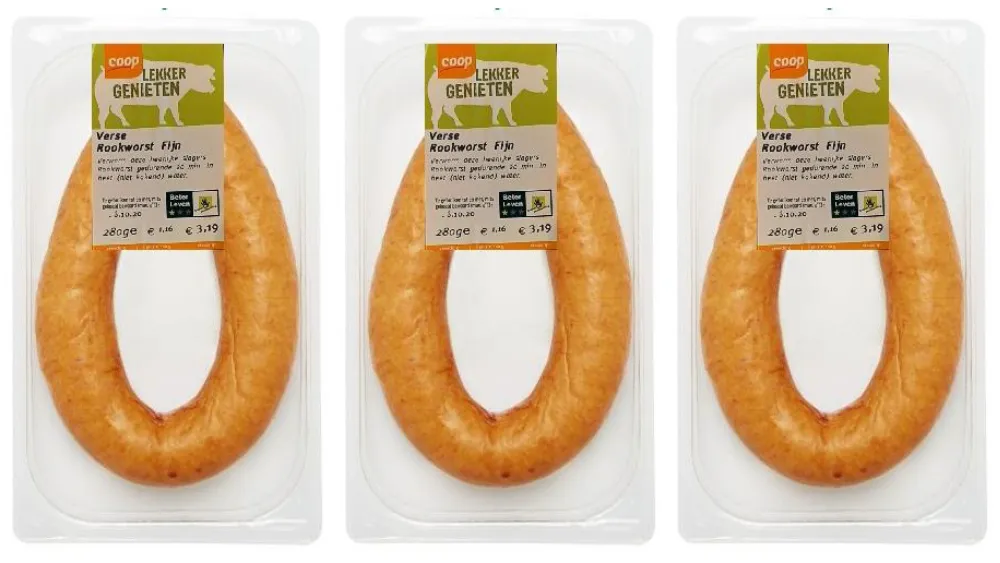allergenenwaarschuwing rookworst coop