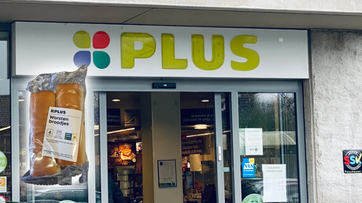 allergenenwaarschuwing worstenbroodjes plus supermarkt