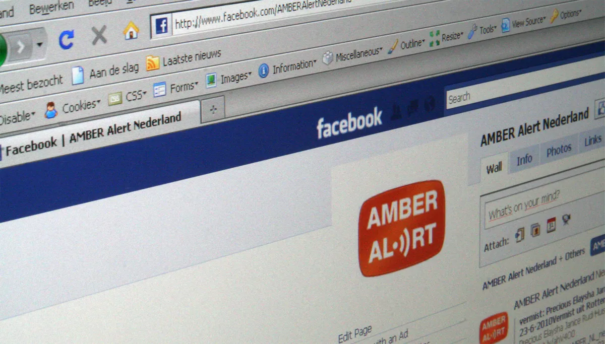 amber alert facebook