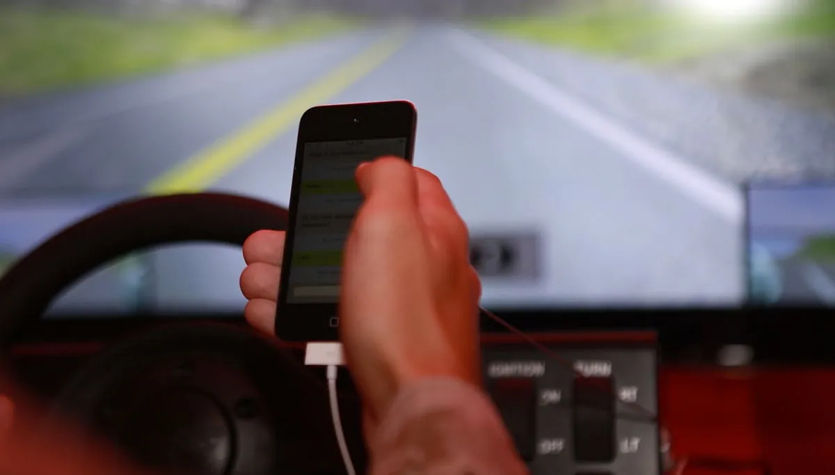 appen acher het stuur