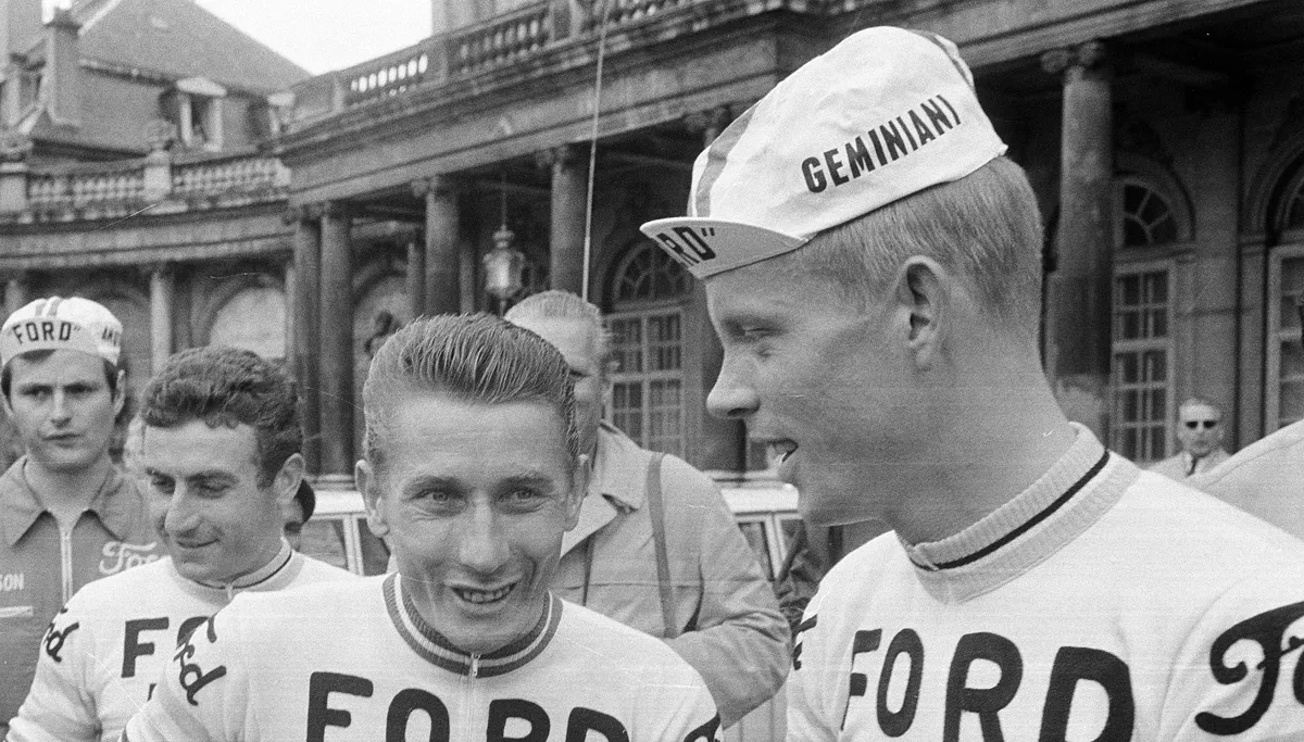 arie den hartog en jacques anquetil 1966