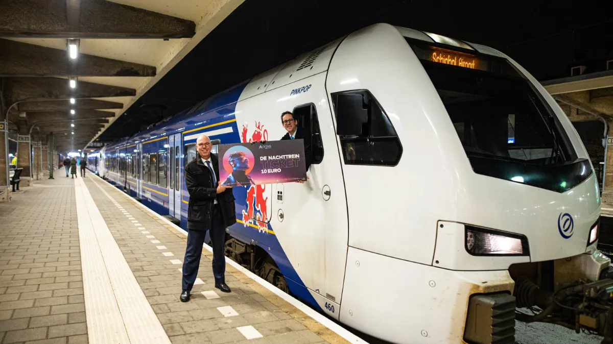 arriva nachttrein eerste rit