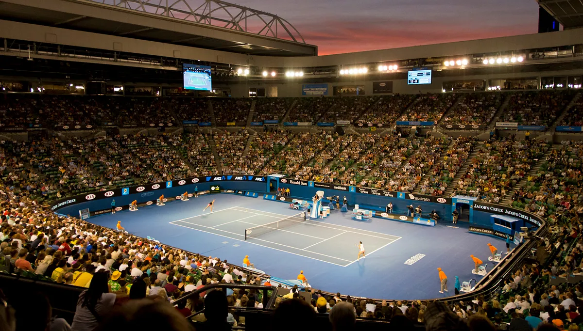 australian open steve collis from melbourne australia centre court at dusk uploaded by flickrworker cc by 20 via wikimedia commons