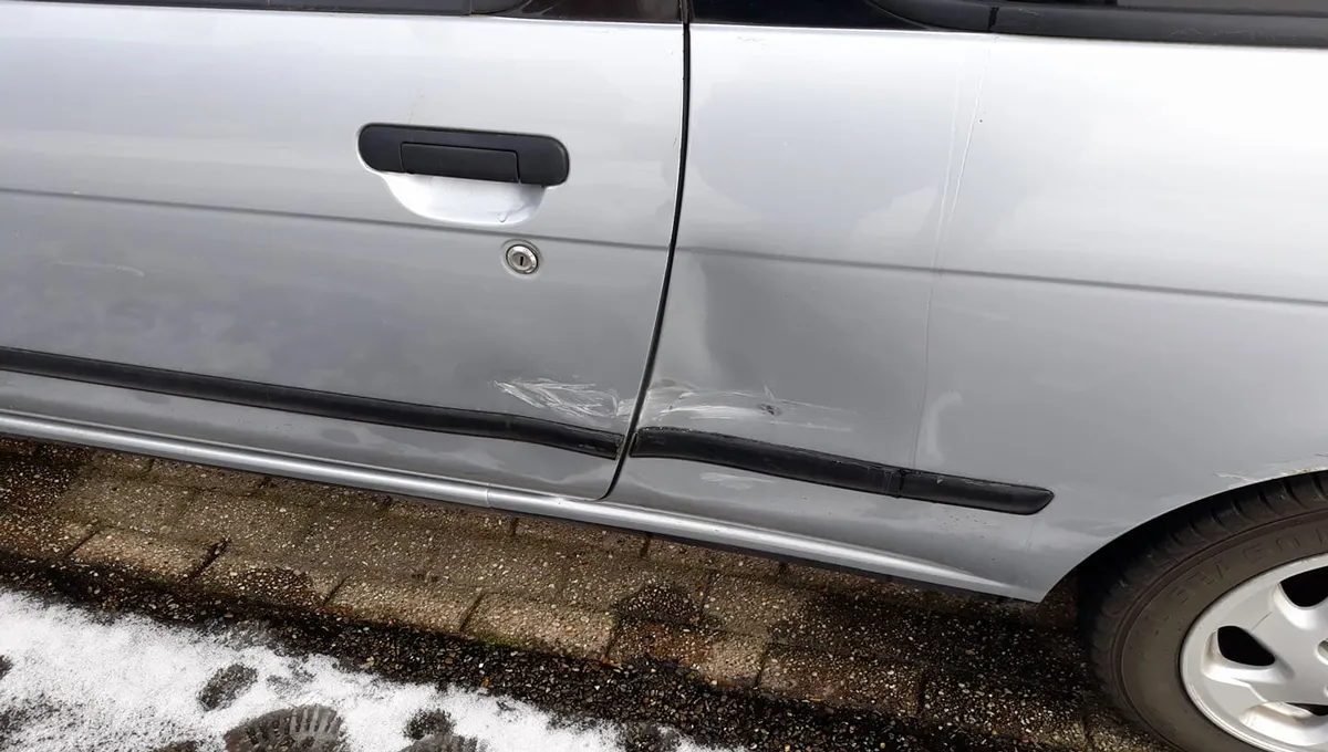 auto beschadigd in munstergeleen