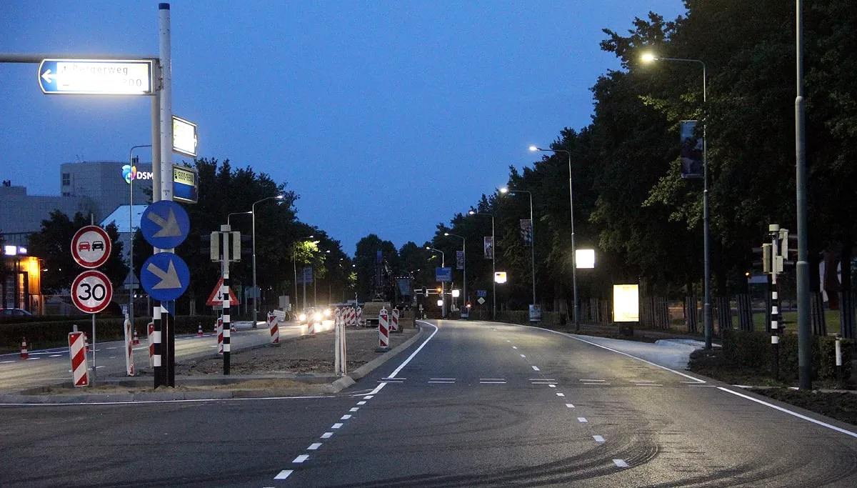 bergerweg opnieuw geasfalteerd