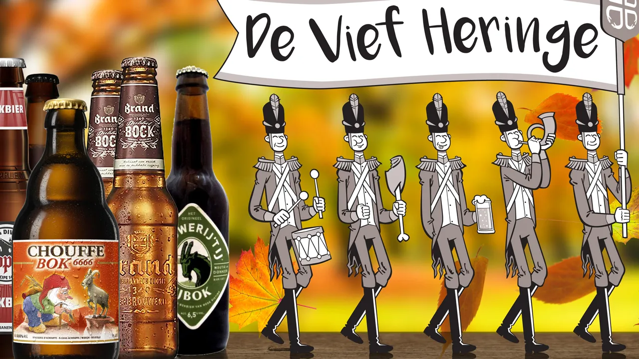 bokbierdiner de vief heringe