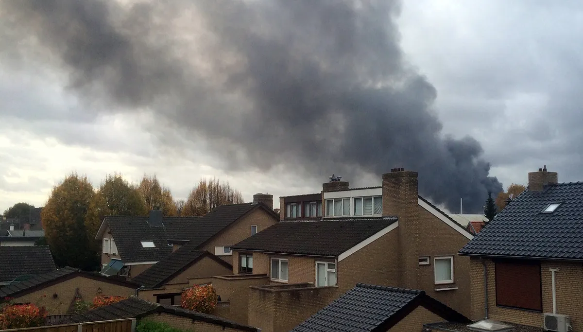 brand bij chemelot 9 november 2015 foto van lezer