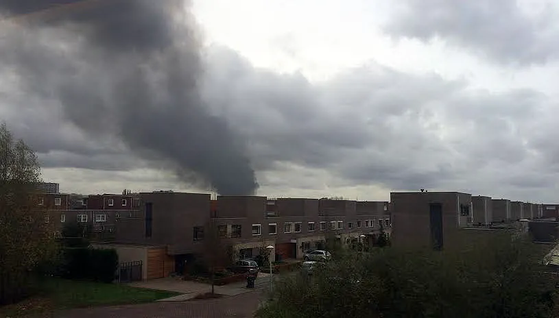 brand bij chemelot 9 november 2015 vanuit sittard noord