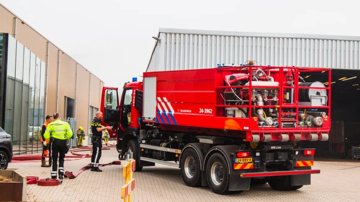 brand bij vahsen industriestraat sittard foto bjorn de hoog