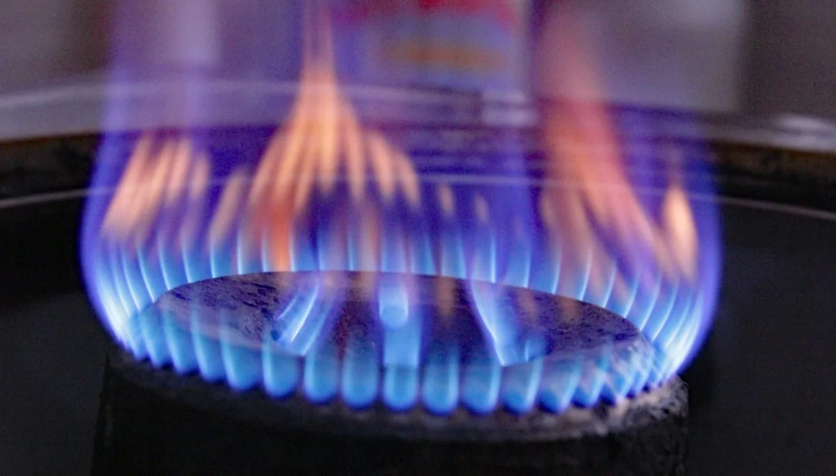 brandende gaspit gasfornuis