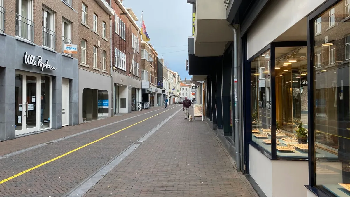 brandstraat woensdagmiddag 20 januari 2021 lockdown