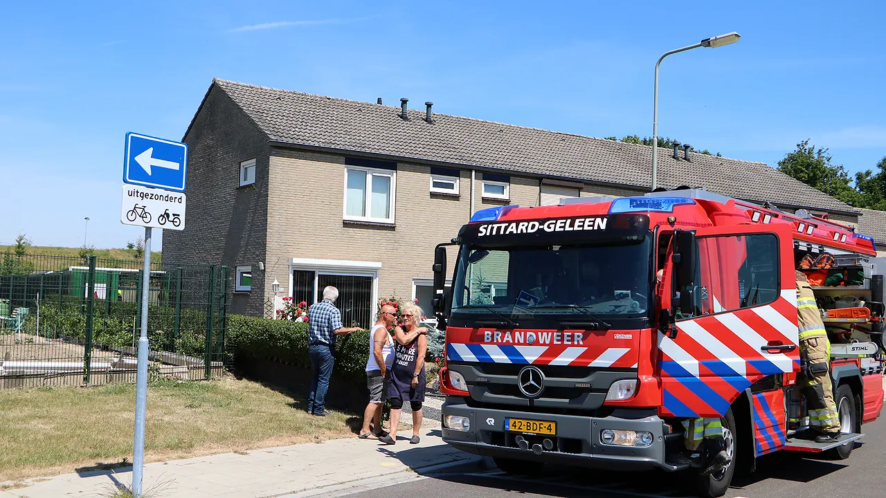 brandweer in geraniumstraat sittard