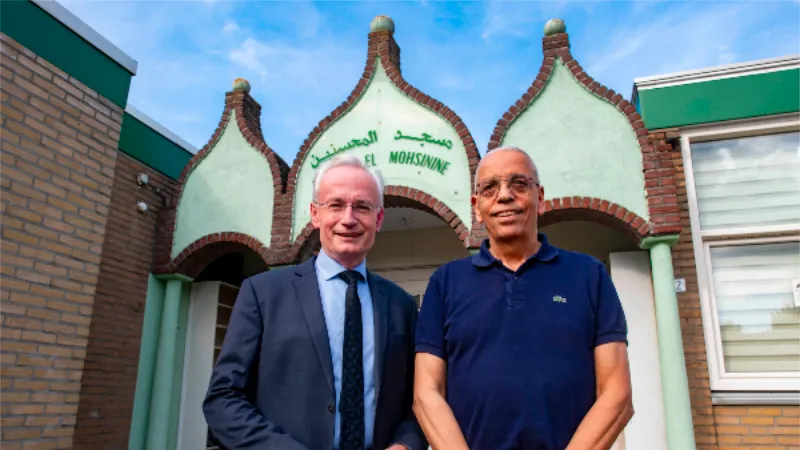 burgemeenster hans verheijen en bouchaib saadane