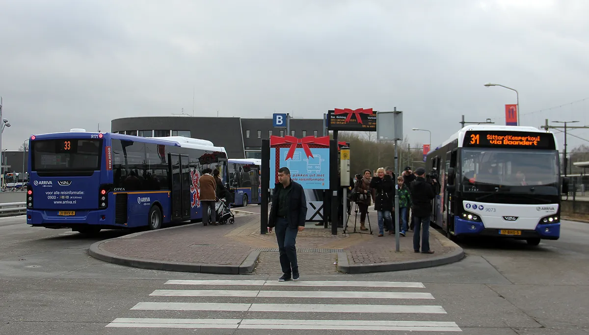 bussen arriva op station sittard
