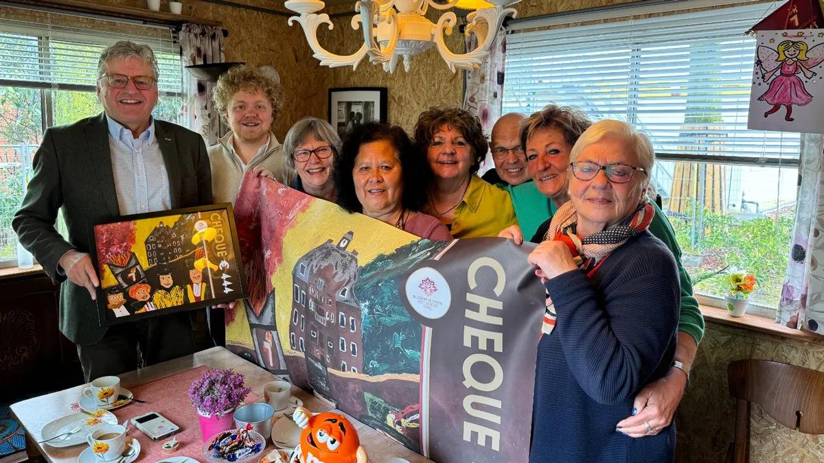 cheque flaarisse voor bloempje