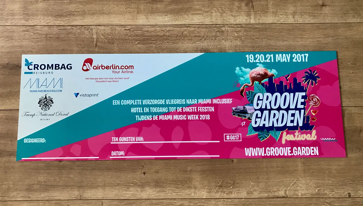 cheque groove garden